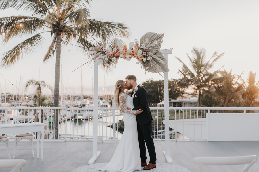 wedding ceremony at Pier33
