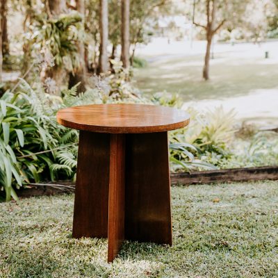 Round Timber Signing Table, Wedding, Wedding Styling, Just Married, Wedding Inspiration, Table Hire, Signing Table Hire
