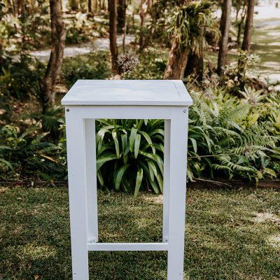 White Timber High Bar, Wedding Planning, Wedding Styling, Maple Weddings and Events
